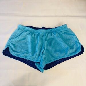 Turquoise Purple Reversible Athletic Shorts